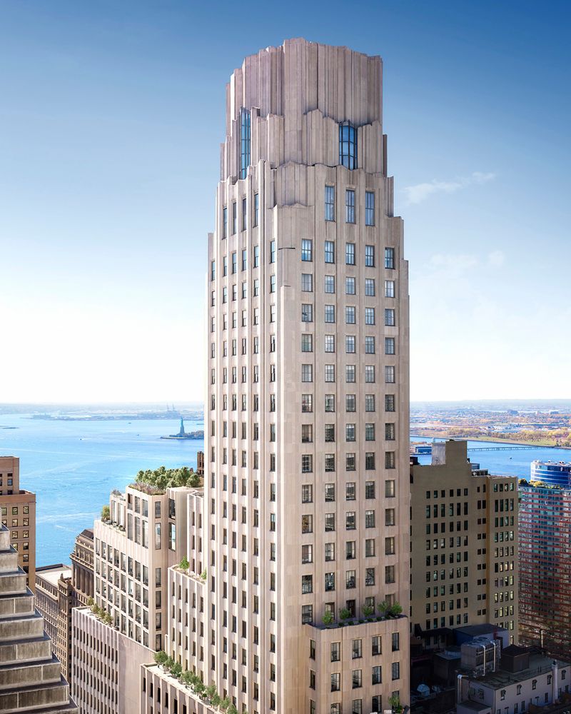 1 Wall Street, Unit 2512 Manhattan, NY 10005 - Photo 27 of 31 a view of a city with tall buildings