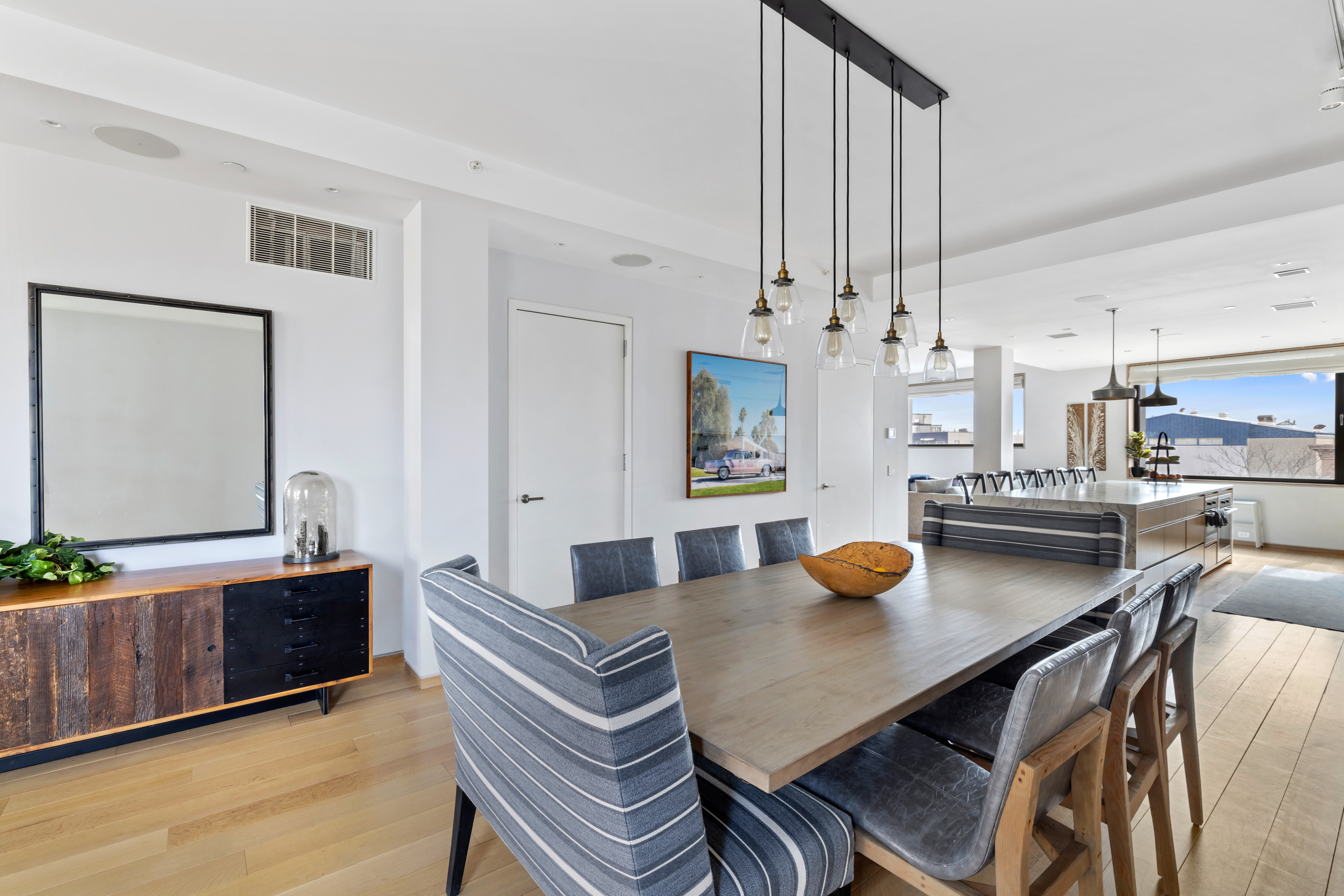 210 Pacific Street, Unit 6 Brooklyn, NY 11201 - Photo 9 of 20 a view of a dining room with furniture and a chandelier