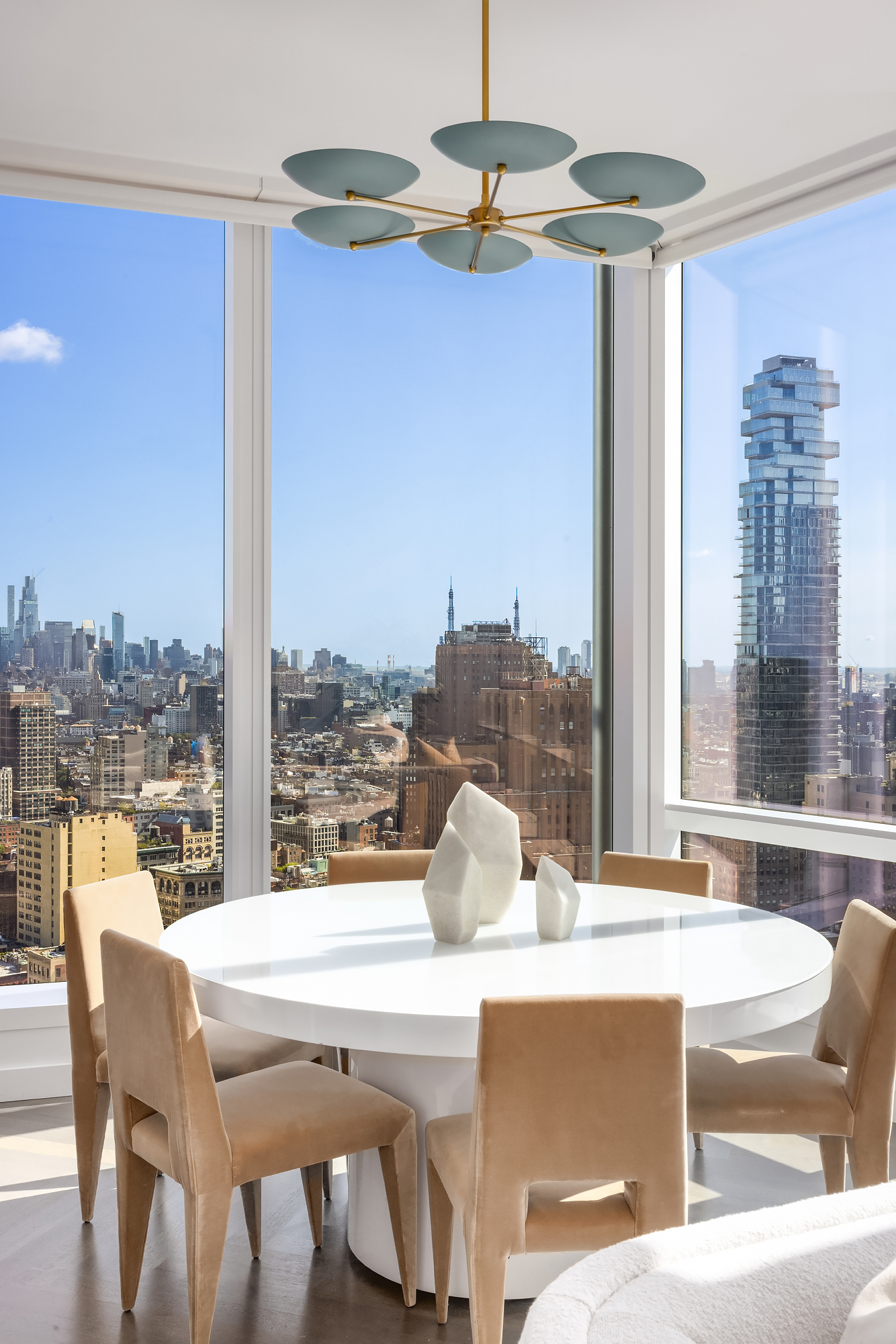 111 Murray Street, Unit 38A Manhattan, NY 10007 - Photo 5 of 29 a view of a dining room with furniture window and outside view