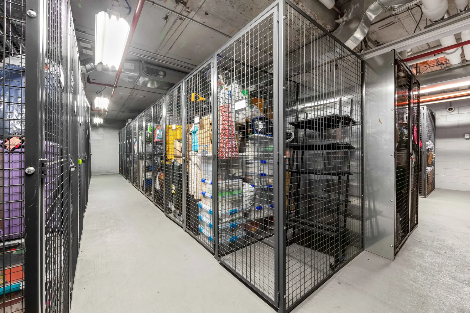 a view of storage and utility room