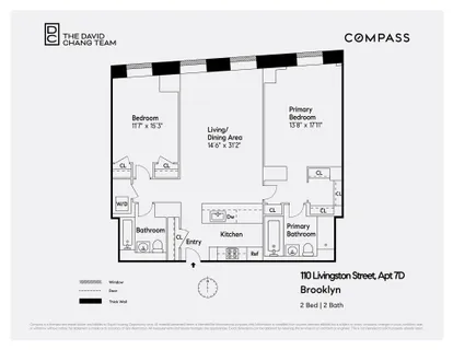 $1,650,000 | 110 Livingston Street, Unit 7D | Downtown Brooklyn