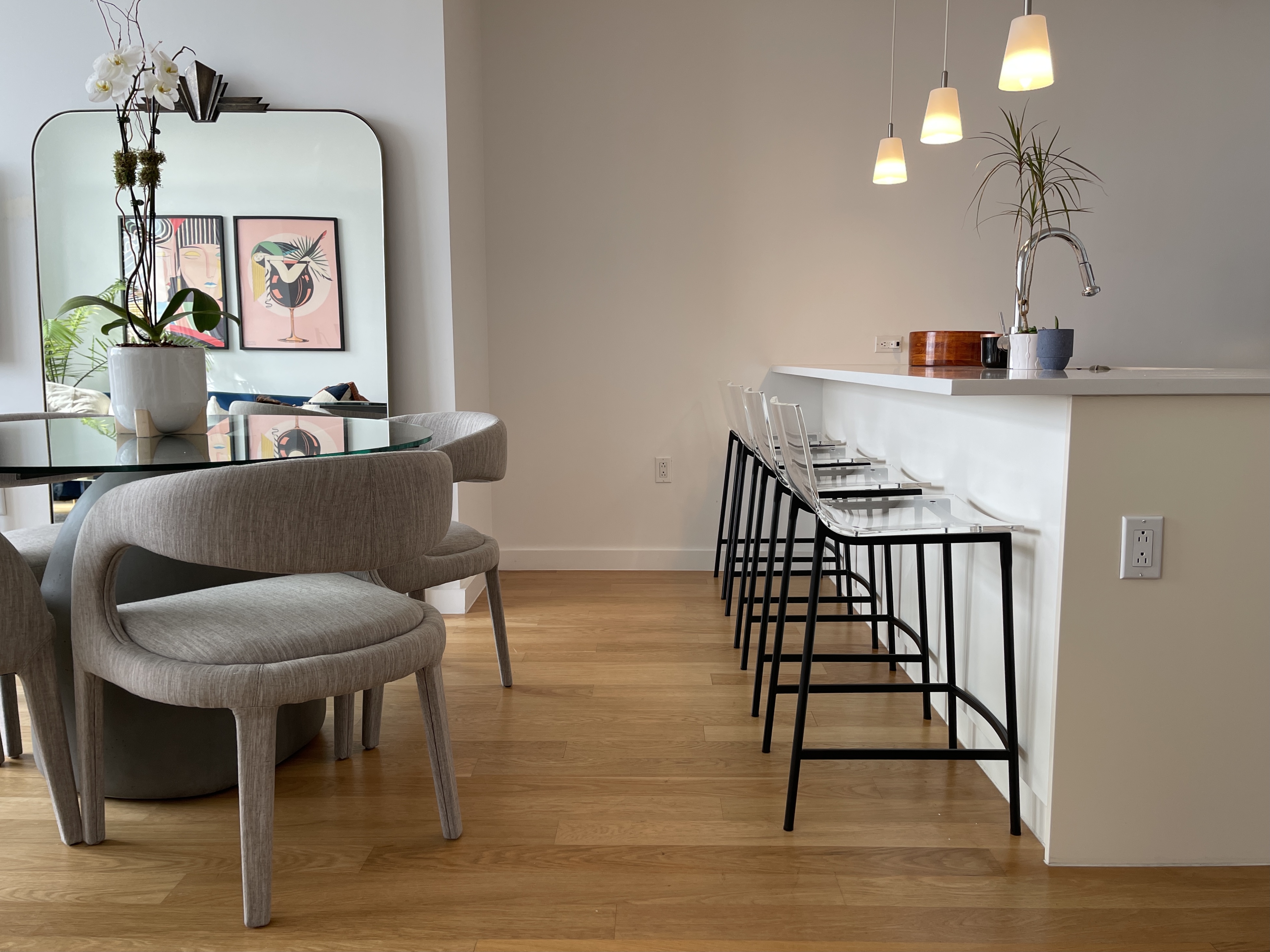 189 Schermerhorn Street, Unit PHC Brooklyn, NY 11201 - Photo 6 of 19 a living room with furniture and wooden floor