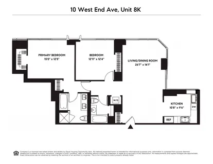 $1,895,000 | 10 West End Avenue, Unit 8K | Upper West Side