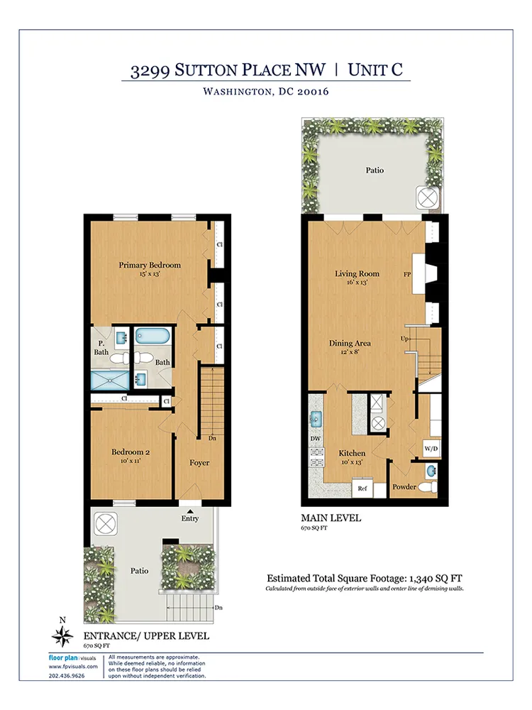 $950,000 | 3299 Sutton Place Northwest, Unit C, Washington, DC 20016