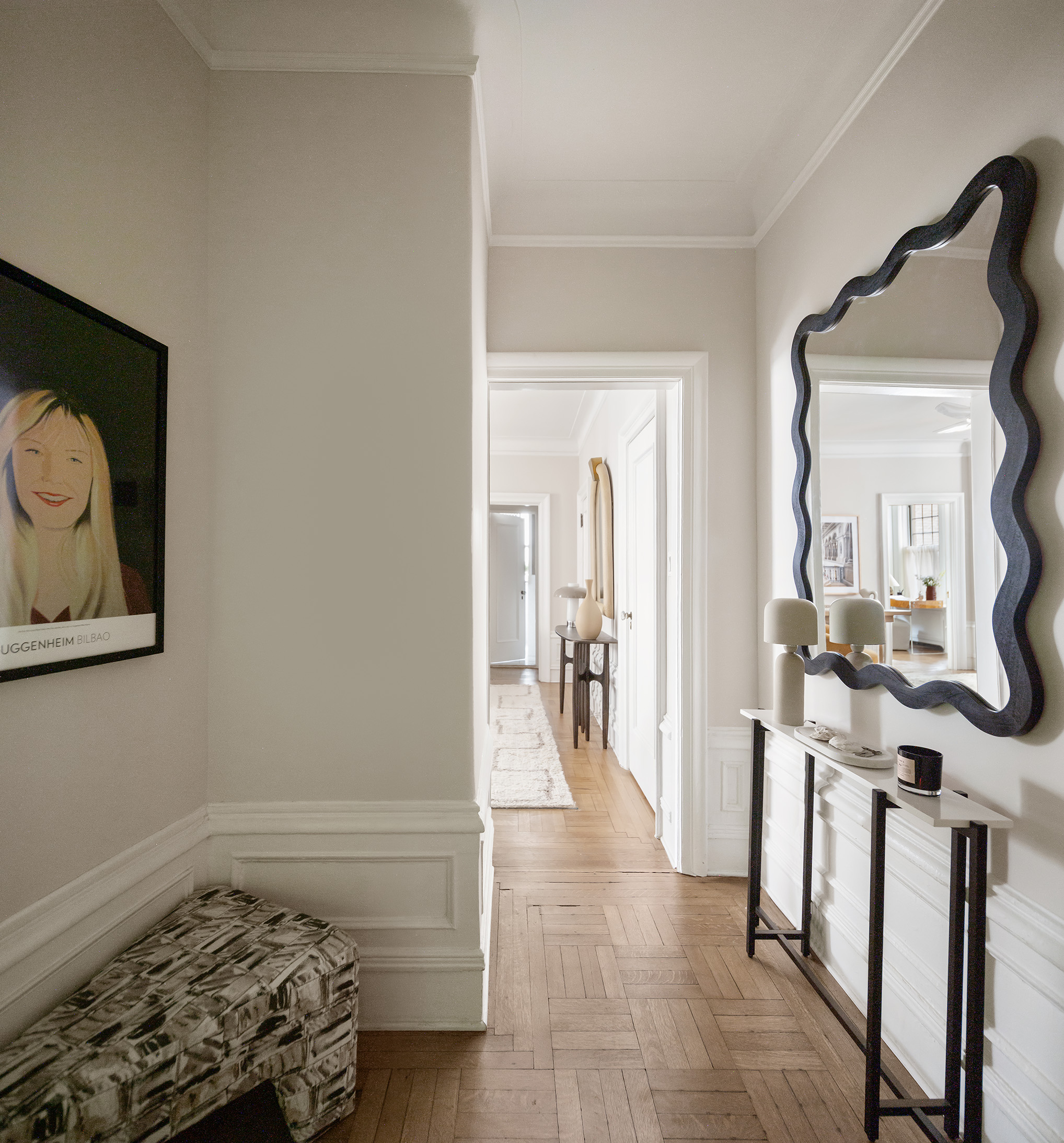 125 Prospect Park West, Unit 2E Brooklyn, NY 11215 - Photo 10 of 14 a bedroom with furniture and a mirror
