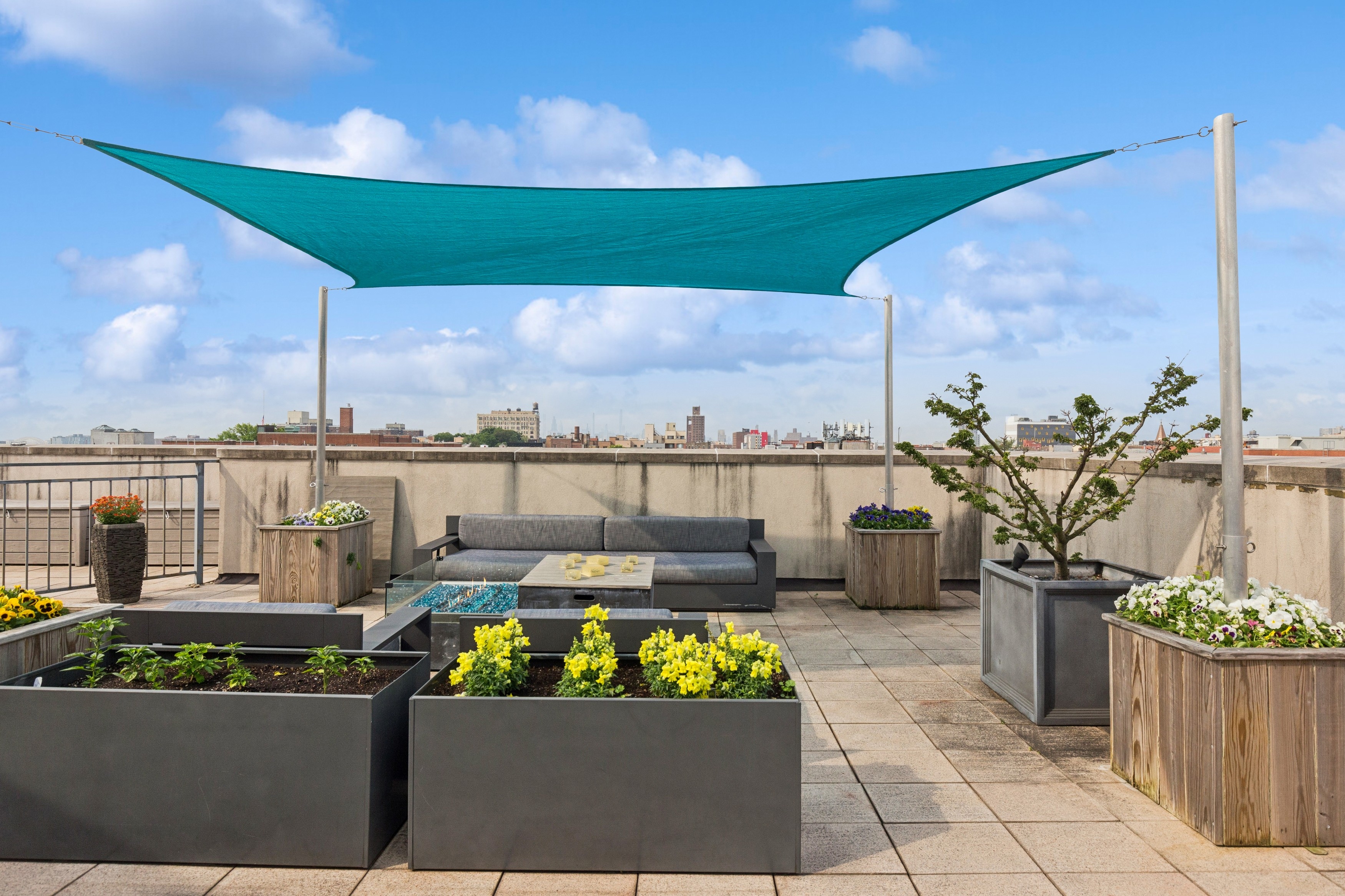 456 West 167th Street, Unit 7C Manhattan, NY 10032 - Photo 12 of 16 a view of a balcony with chairs