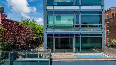 a view of a house with a balcony