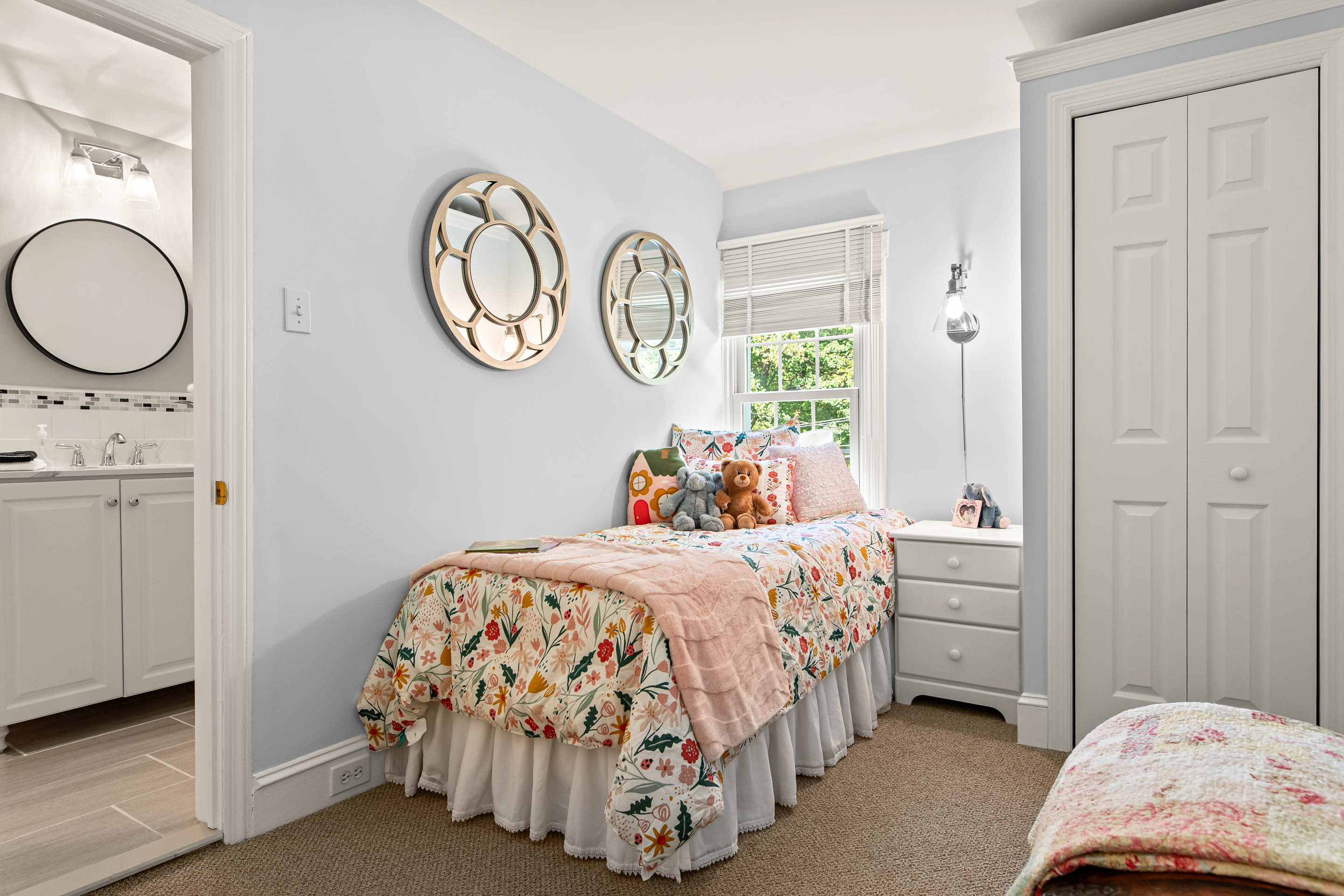 1136 Seaton Ross Road Wayne, PA 19087 - Photo 32 of 48 a bedroom with a bed and a closet