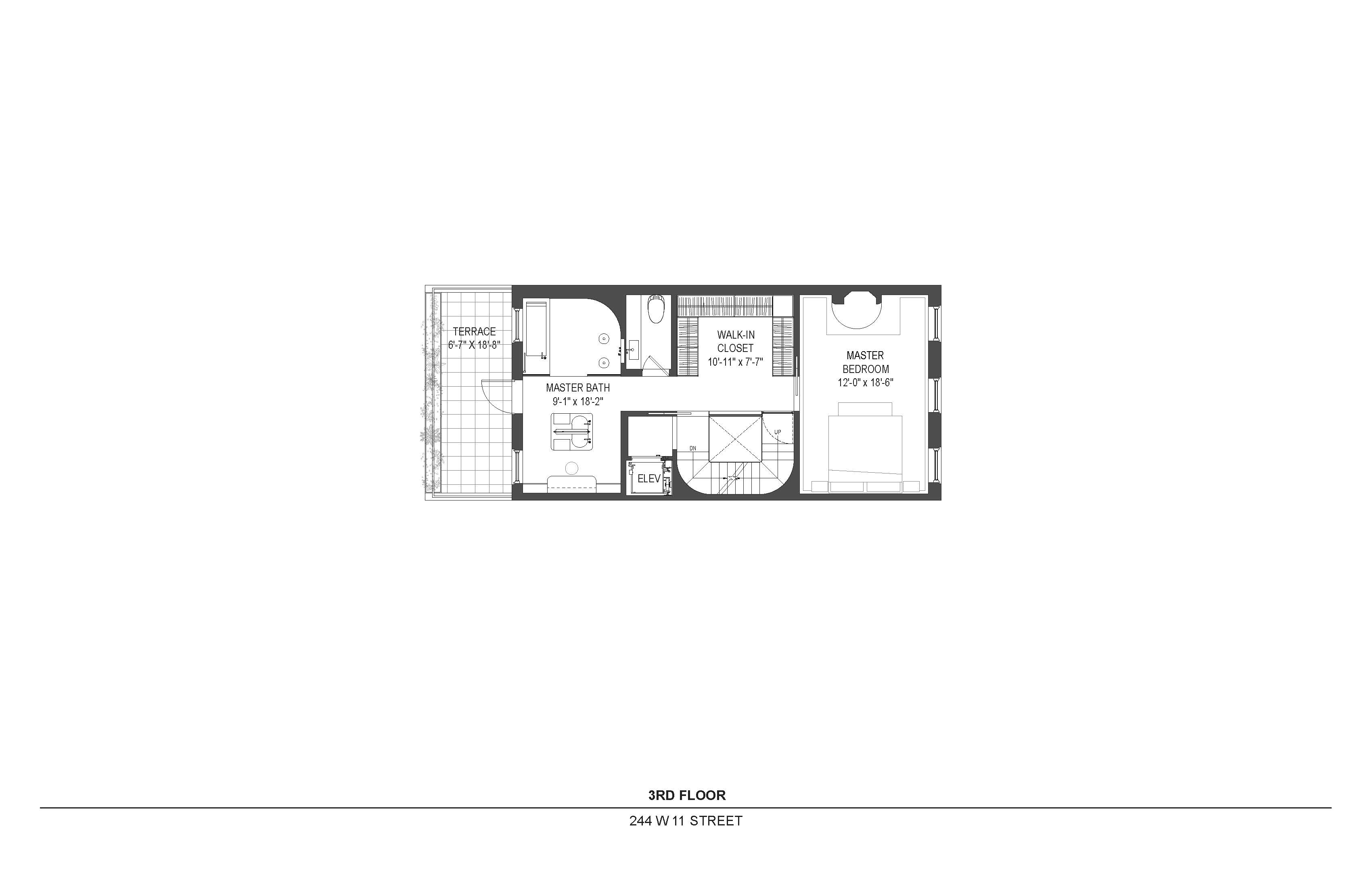 244 West 11th Street Manhattan, NY 10014 - Photo 27 of 29 a picture of a bench in a cabinet