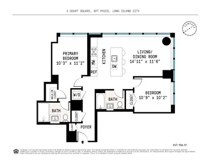 $2,000,000 | 3 Ct Square West, Unit PH202 | Long Island City