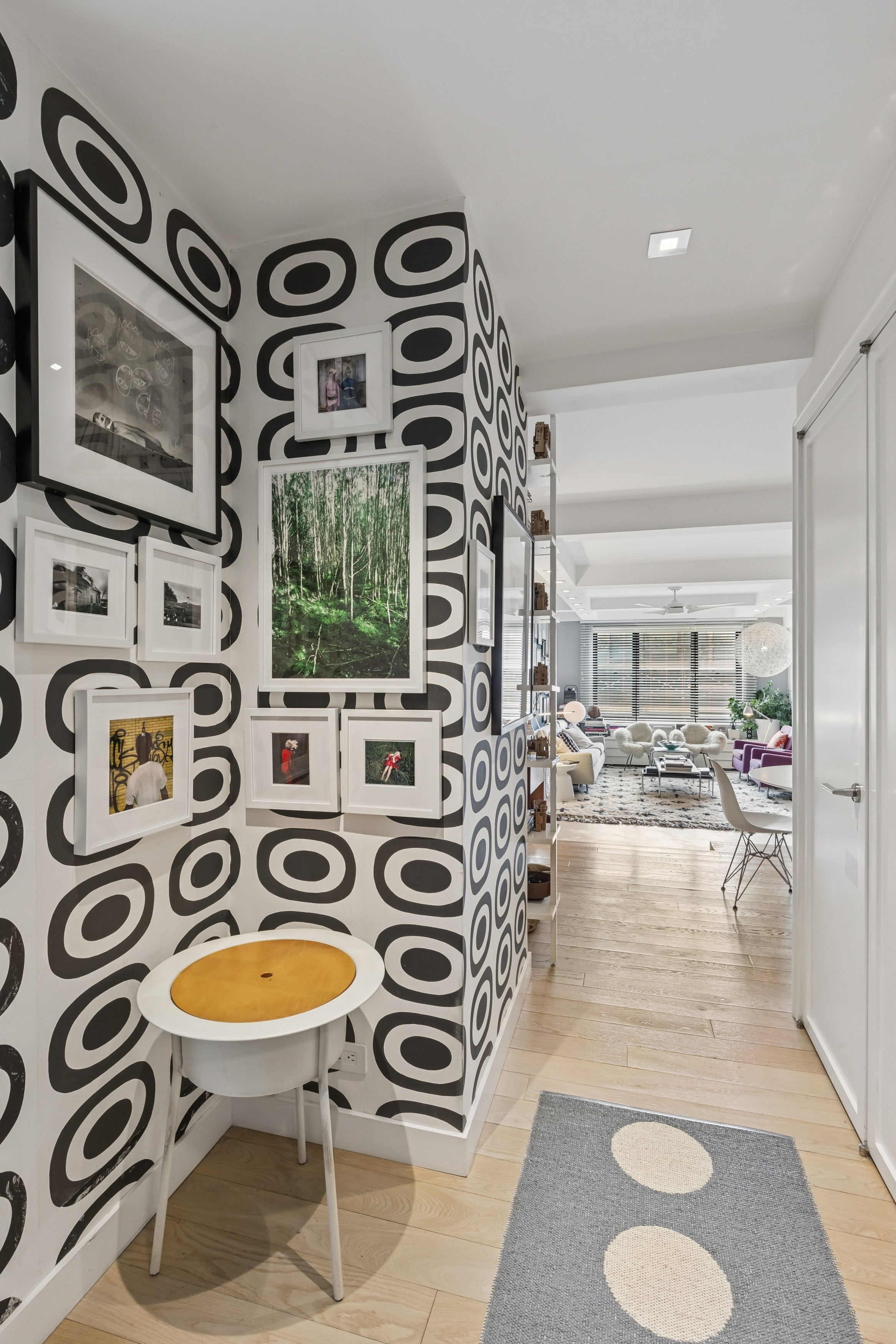 57 Park Terrace East, Unit B75 Manhattan, NY 10034 - Photo 9 of 18 a view of a dining room with furniture window and wooden floor