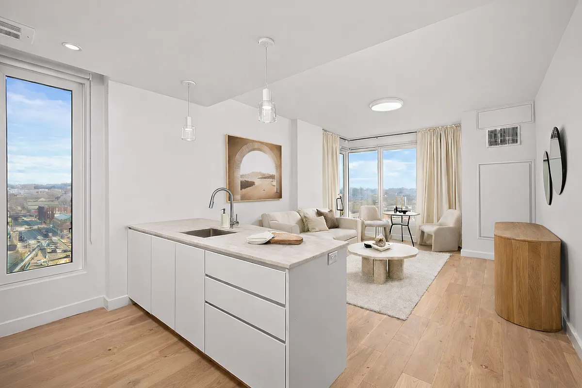 130 2nd Street, Unit 7D Brooklyn, NY 11231 - Photo 2 of 19 a view of living room filled with furniture and window