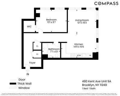 $6,250 | 480 Kent Avenue, Unit 9A | Williamsburg