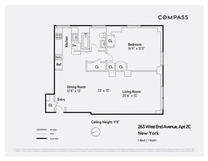 $850,000 | 263 West End Avenue, Unit 2C | Upper West Side