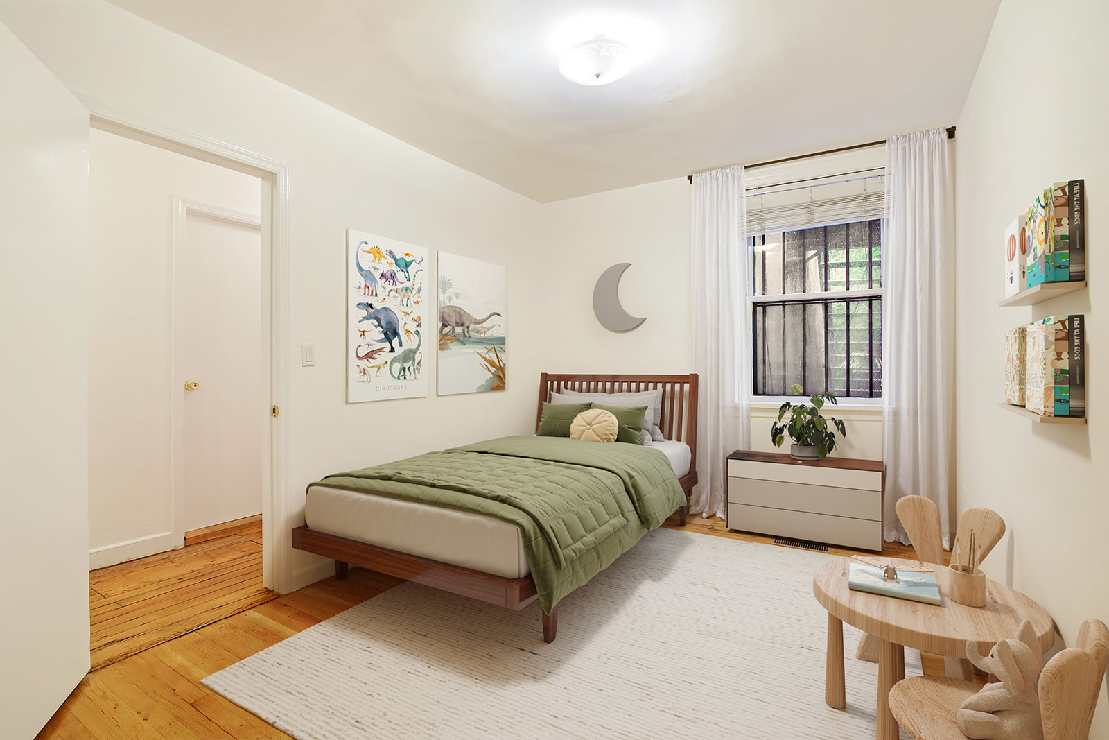 553 2nd Street, Unit 1 Brooklyn, NY 11215 - Photo 8 of 11 a bedroom with a bed and furniture