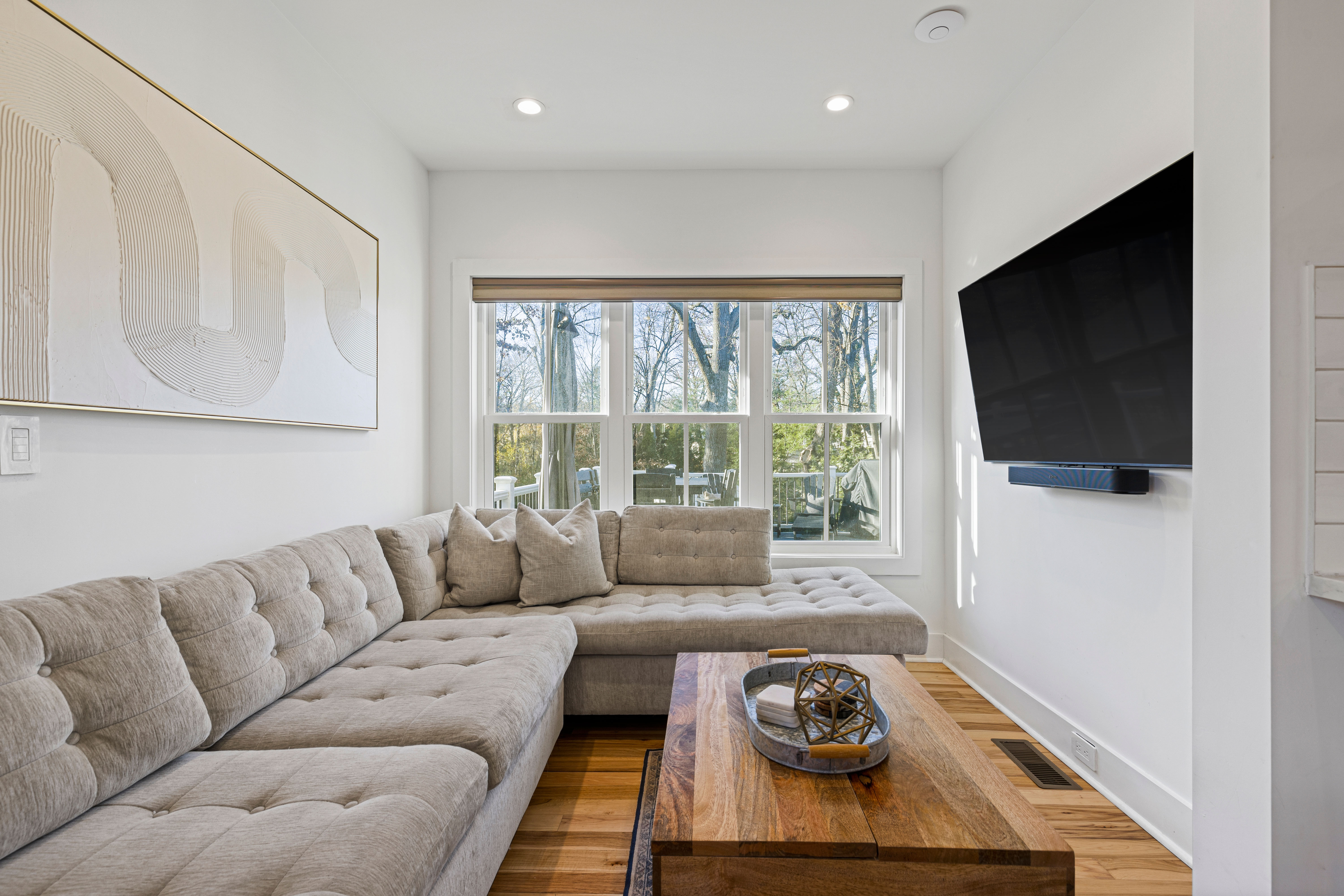 467 Midland Avenue Rye, NY 10580 - Photo 5 of 19 a living room with furniture and a flat screen tv