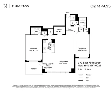$1,625,000 | 370 East 76th Street, Unit A801 | Lenox Hill