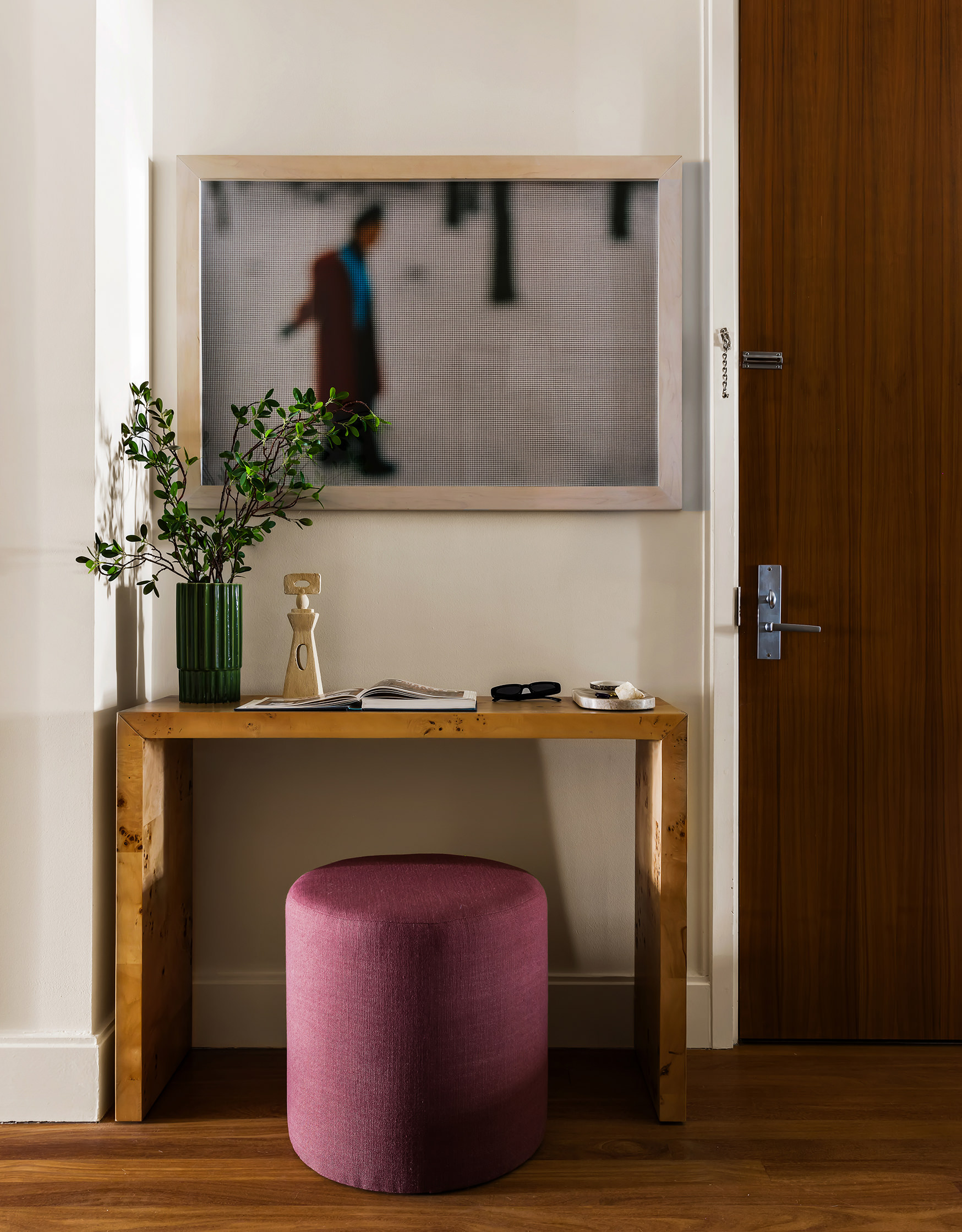 92 Laight Street, Unit 5E Manhattan, NY 10013 - Photo 15 of 26 a room with a potted plant and a table