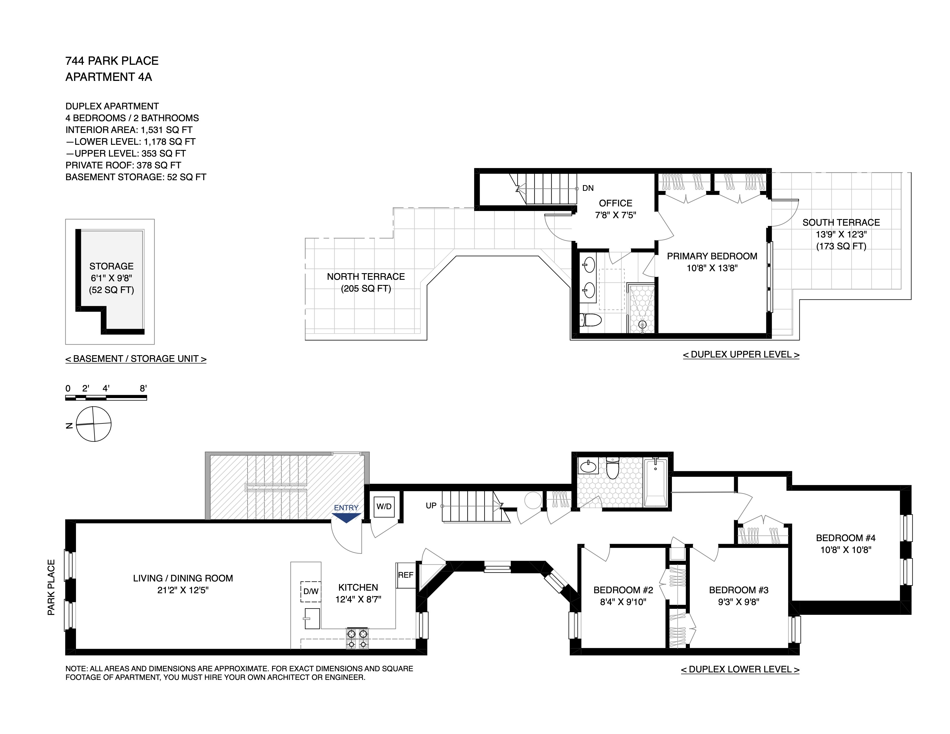 744 Park Place, Unit 4A Brooklyn, NY 11216 - Photo 13 of 13 a picture of a white and white appliances