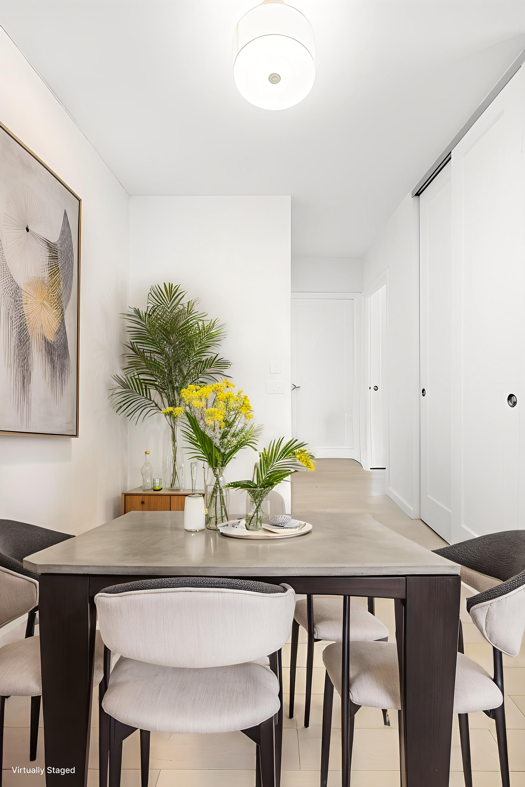 61 West 62nd Street, Unit 17L Manhattan, NY 10023 - Photo 5 of 10 a view of a dining room with furniture