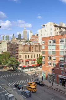 a car parked in front of a building