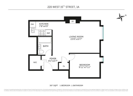 $795,000 | 220 West 15th Street, Unit 1A | Chelsea