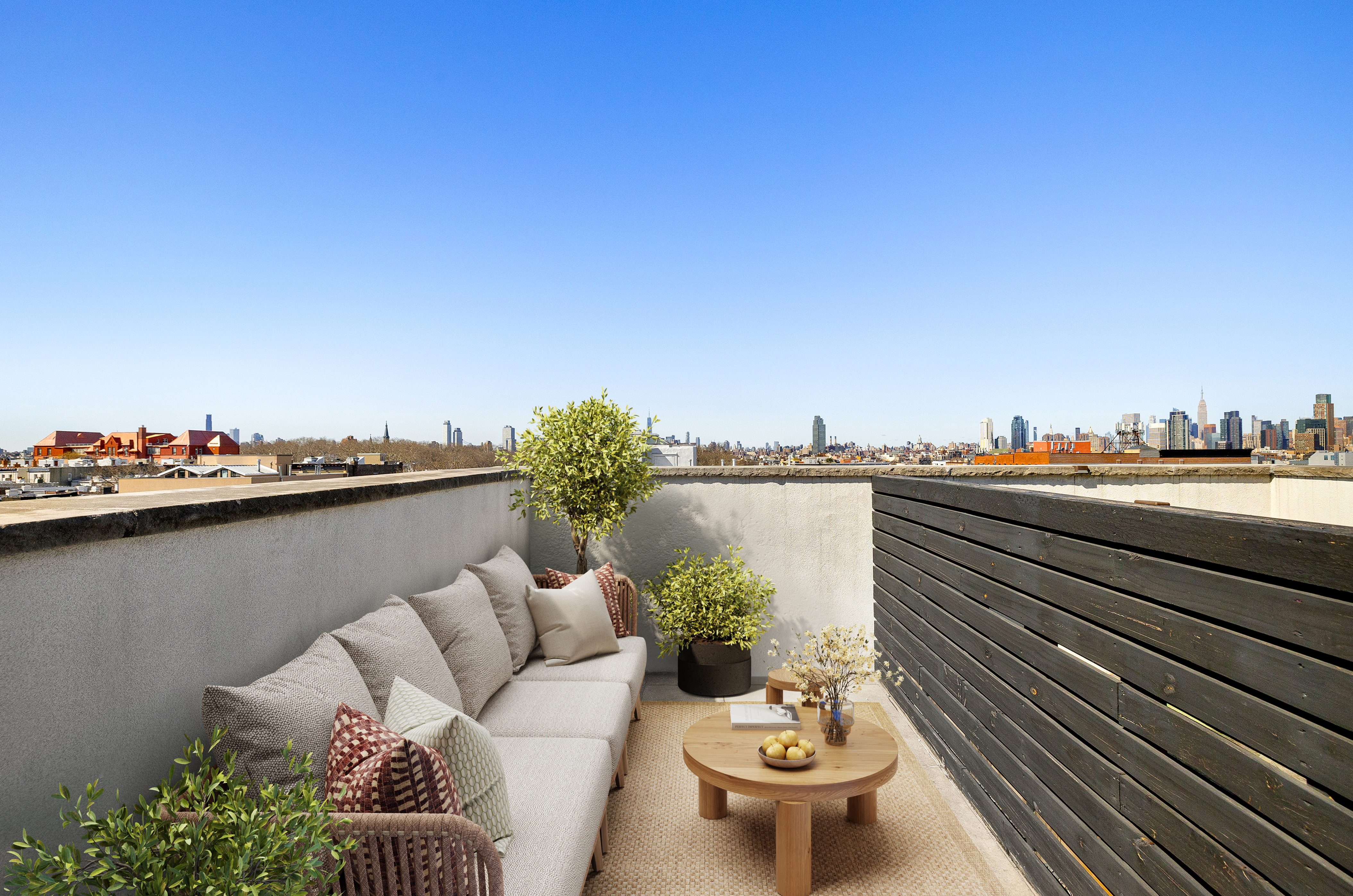 278 Nassau Avenue, Unit 2B Brooklyn, NY 11222 - Photo 12 of 18 a view of a chairs and table on the terrace