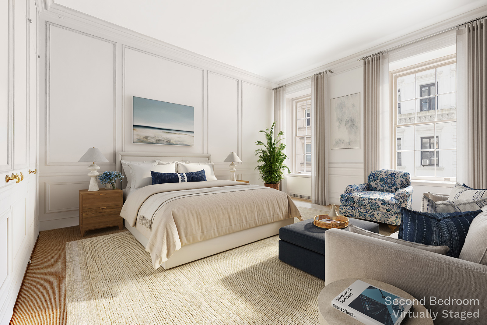 960 5th Avenue, Unit 4A Manhattan, NY 10075 - Photo 6 of 18 a bedroom with a bed and a couch