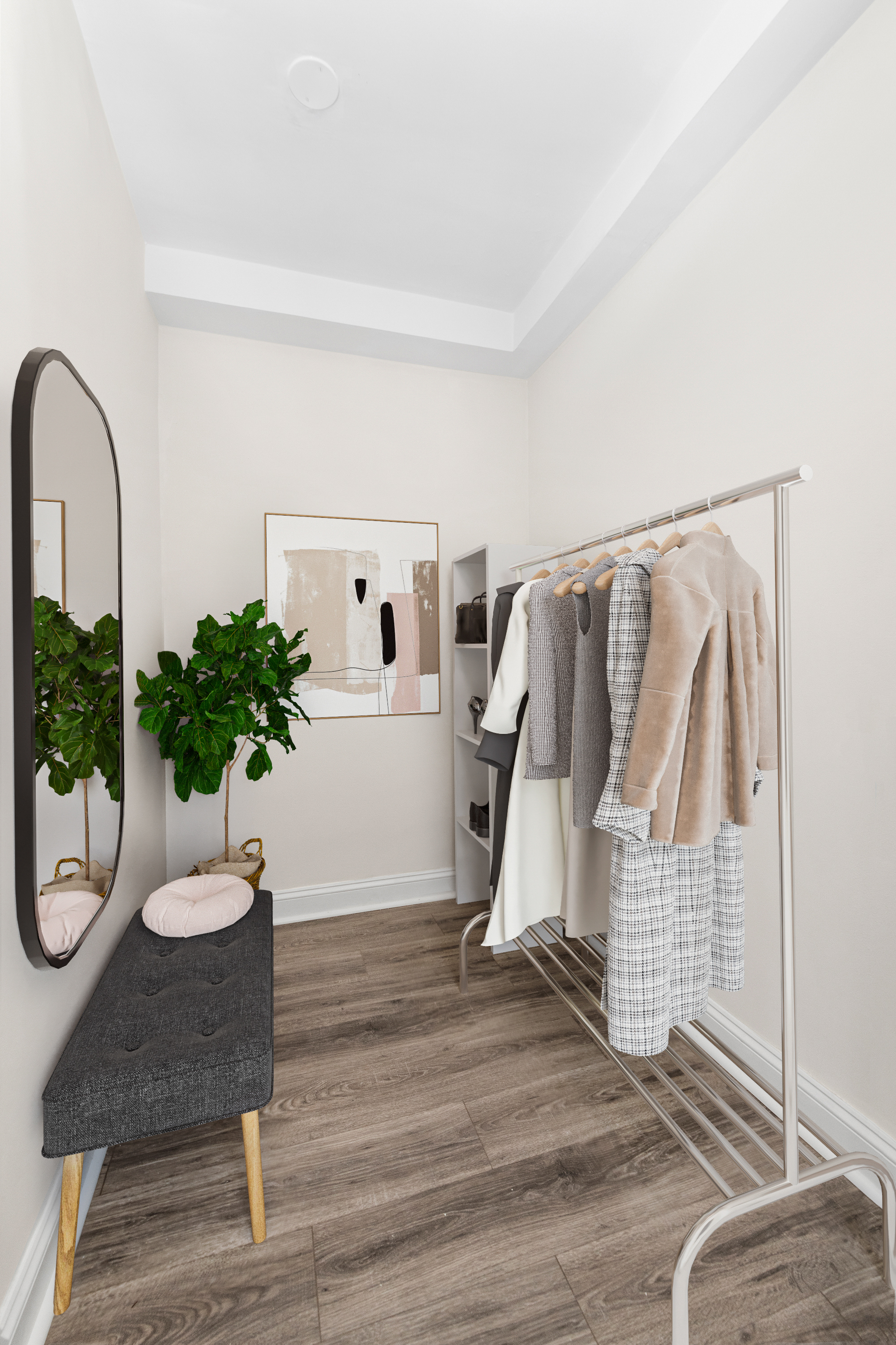 166 East 63rd Street, Unit 10L Manhattan, NY 10065 - Photo 4 of 7 a living room with furniture and a potted plant