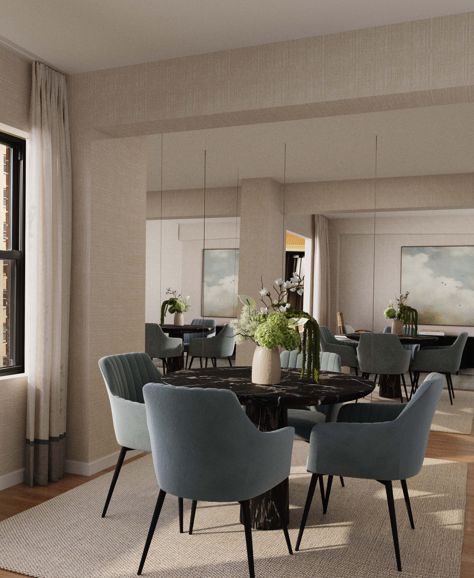 515 East 85th Street, Unit 6D Manhattan, NY 10028 - Photo 5 of 16 a dining room with furniture and window