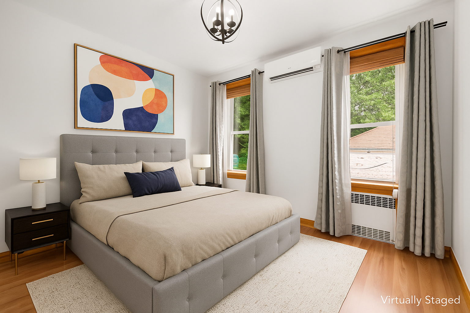 95 Chester Avenue, Unit 1 Brooklyn, NY 11218 - Photo 6 of 13 a bedroom with a large bed and a window