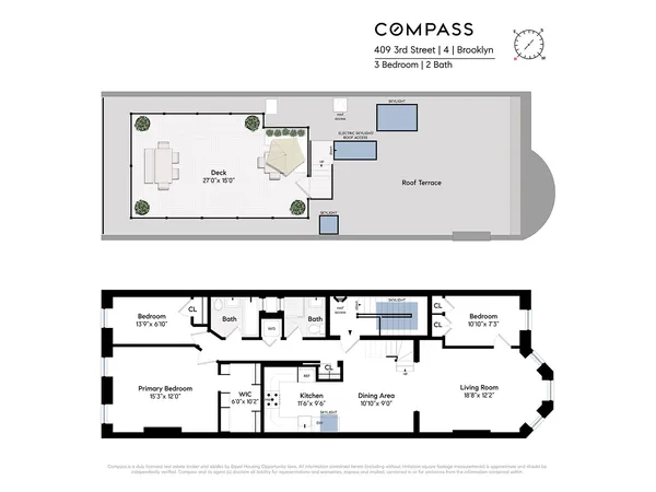 $2,575,000 | 409 3rd Street, Unit 4 | Park Slope