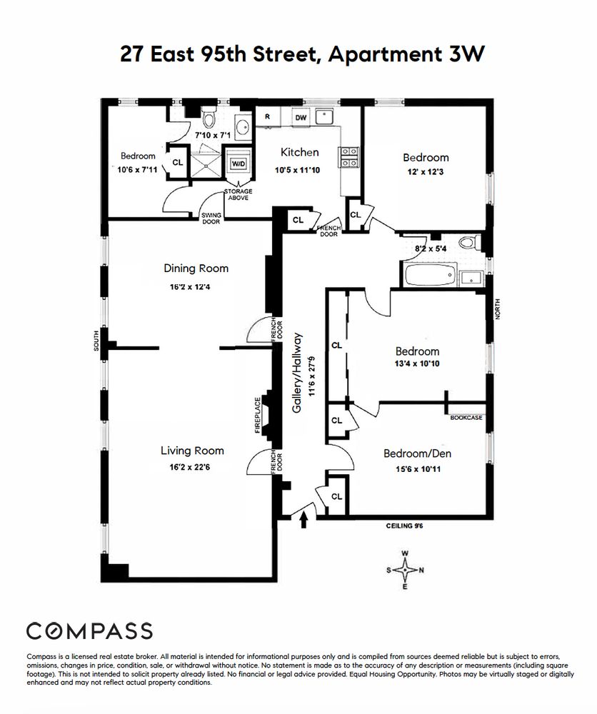 $2,625,000 | 27 East 95th Street, Unit 3W | Upper East Side