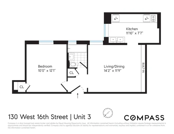 $550,000 | 130 West 16th Street, Unit 3 | Chelsea