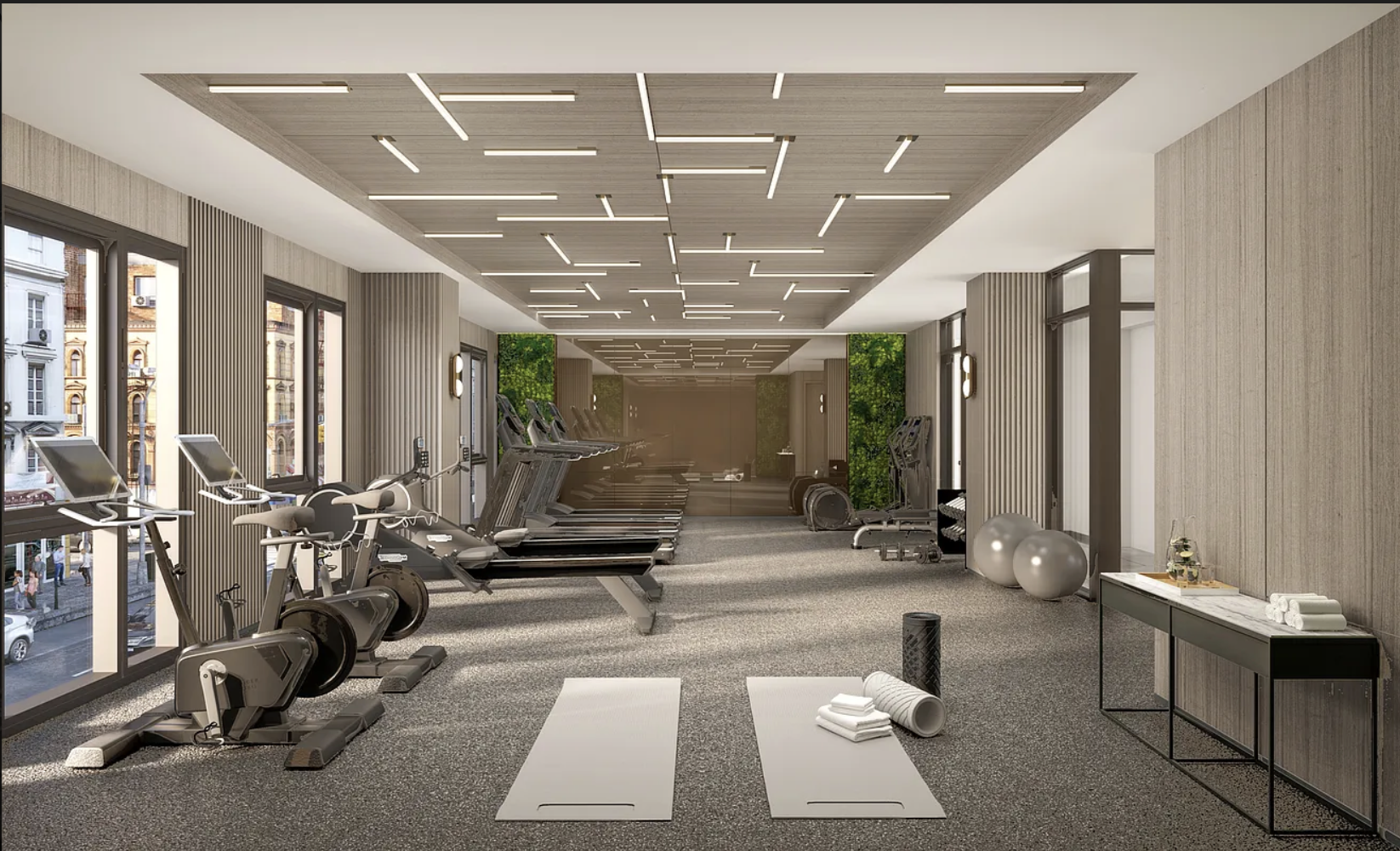 300 West 30th Street, Unit 4A Manhattan, NY 10001 - Photo 13 of 15 a view of a room with gym equipment