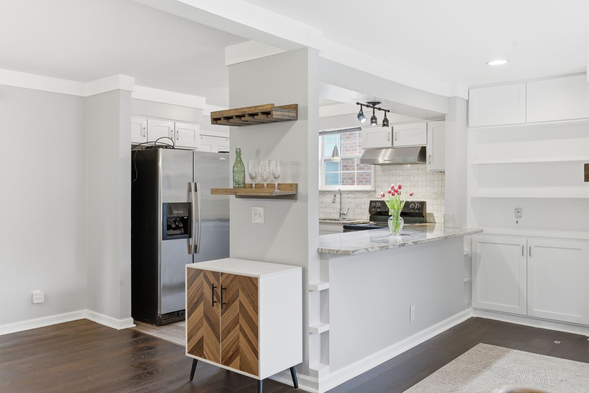 307 Paragon Mills Road Nashville, TN 37211 - Photo 7 of 29 a kitchen with stainless steel appliances granite countertop a refrigerator and a sink
