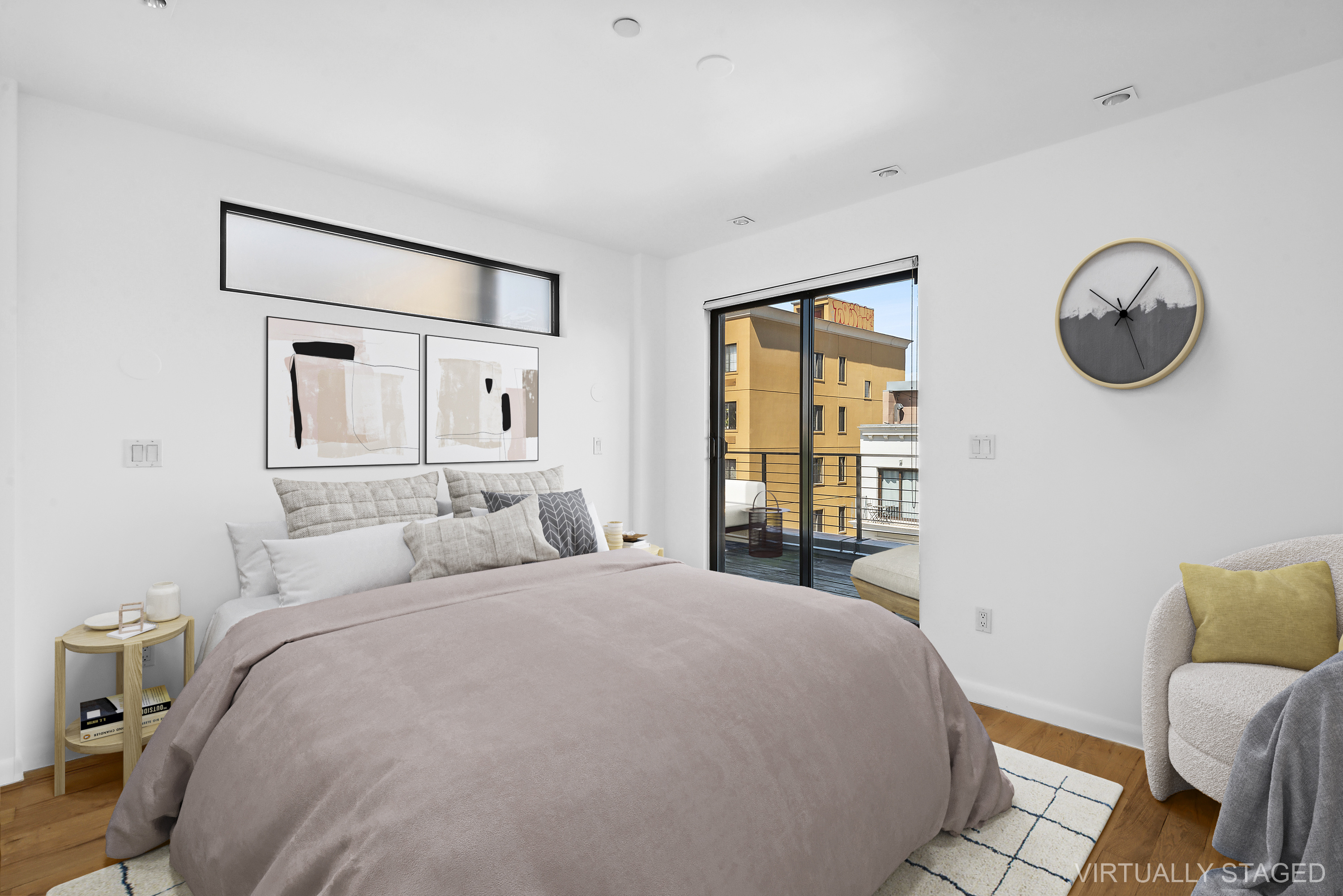 27 Dodworth Street, Unit PHF Brooklyn, NY 11221 - Photo 5 of 18 a bedroom with a bed and a window