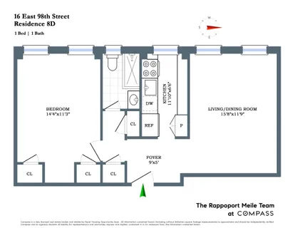 $630,000 | 16 East 98th Street, Unit 8D | Upper East Side