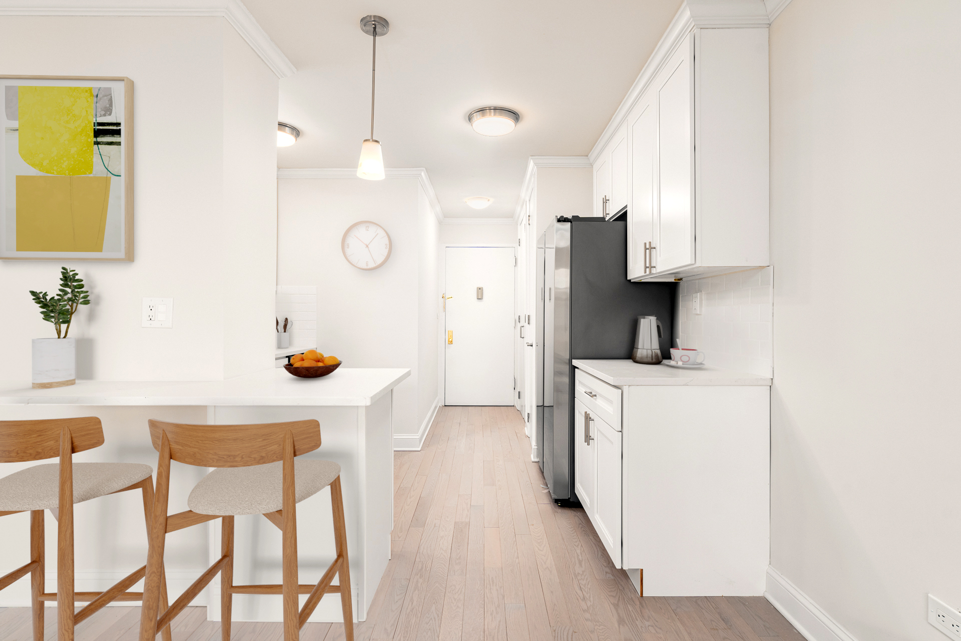 122 Ashland Place, Unit 15F Brooklyn, NY 11201 - Photo 3 of 13 a kitchen with a sink cabinets and appliances