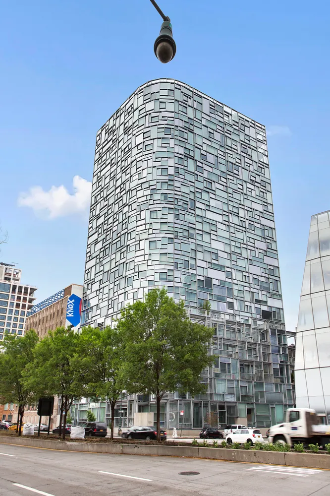 a front view of a building