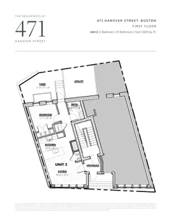 $910,000 | 471 Hanover Street, Unit 2, Boston, MA 02109