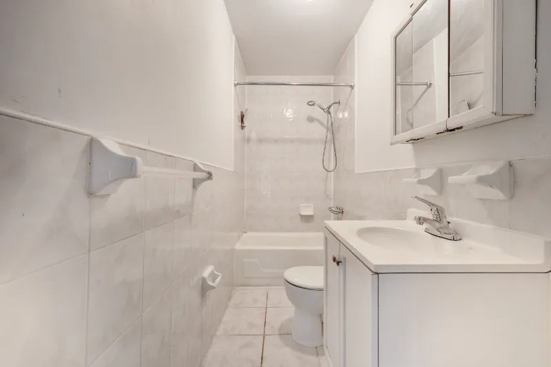 255 Covert Street Brooklyn, NY 11207 - Photo 10 of 18 a bathroom with a sink and a mirror
