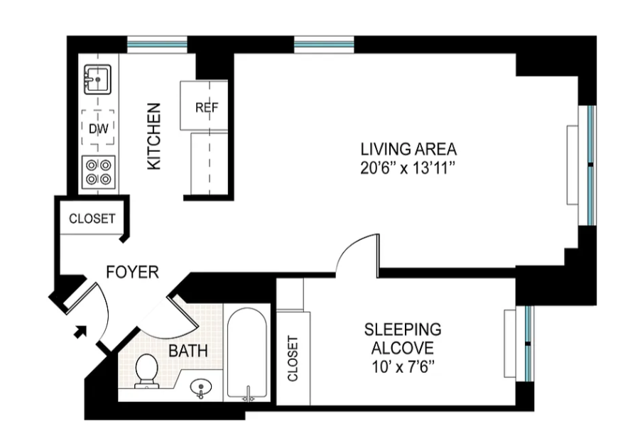 145 East 48th Street, Unit 12B Manhattan, NY 10017 - Photo 7 of 7 a picture of a book and a floor