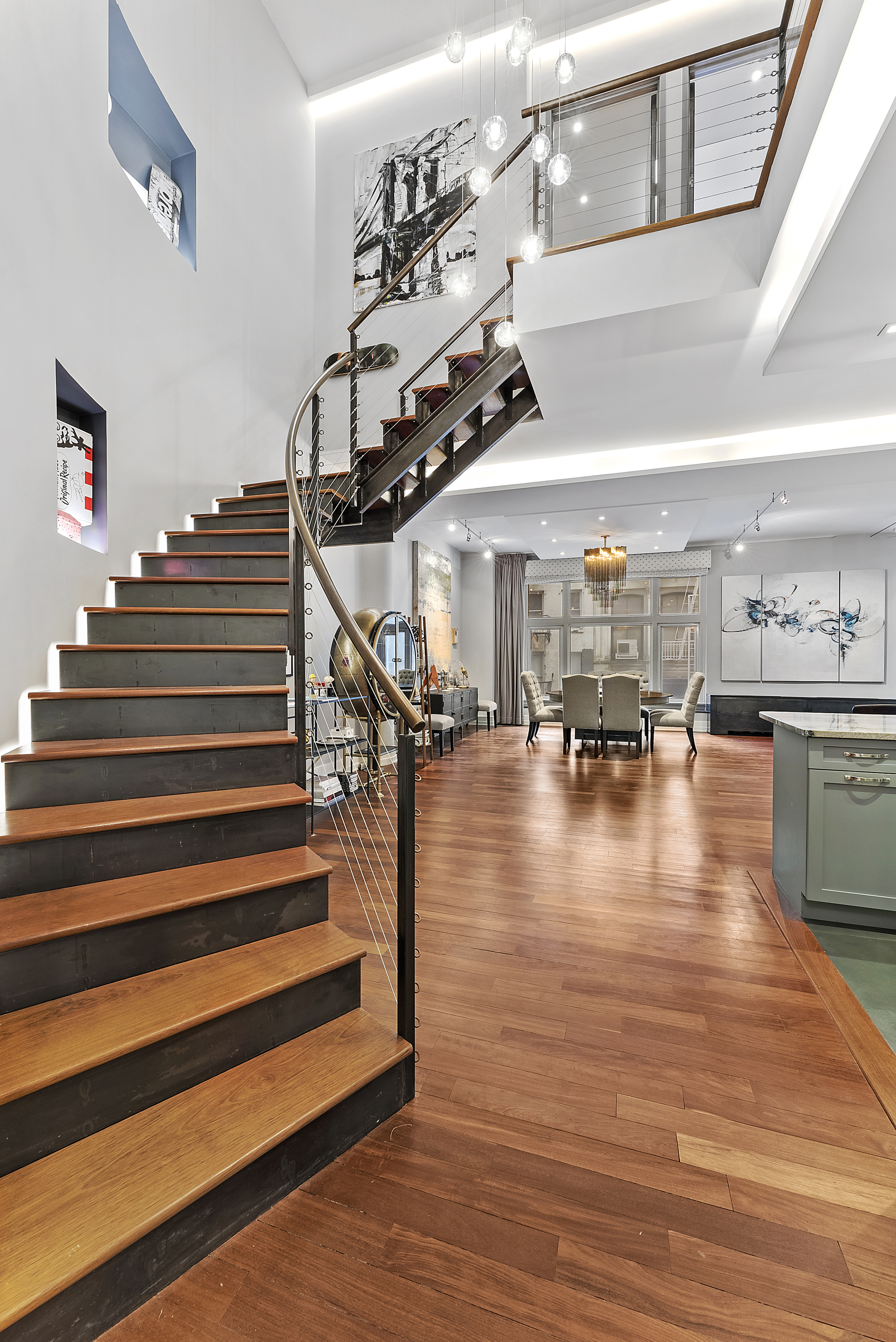 66 Leonard Street, Unit 2A Manhattan, NY 10013 - Photo 6 of 15 a view of entryway and hall with wooden floor