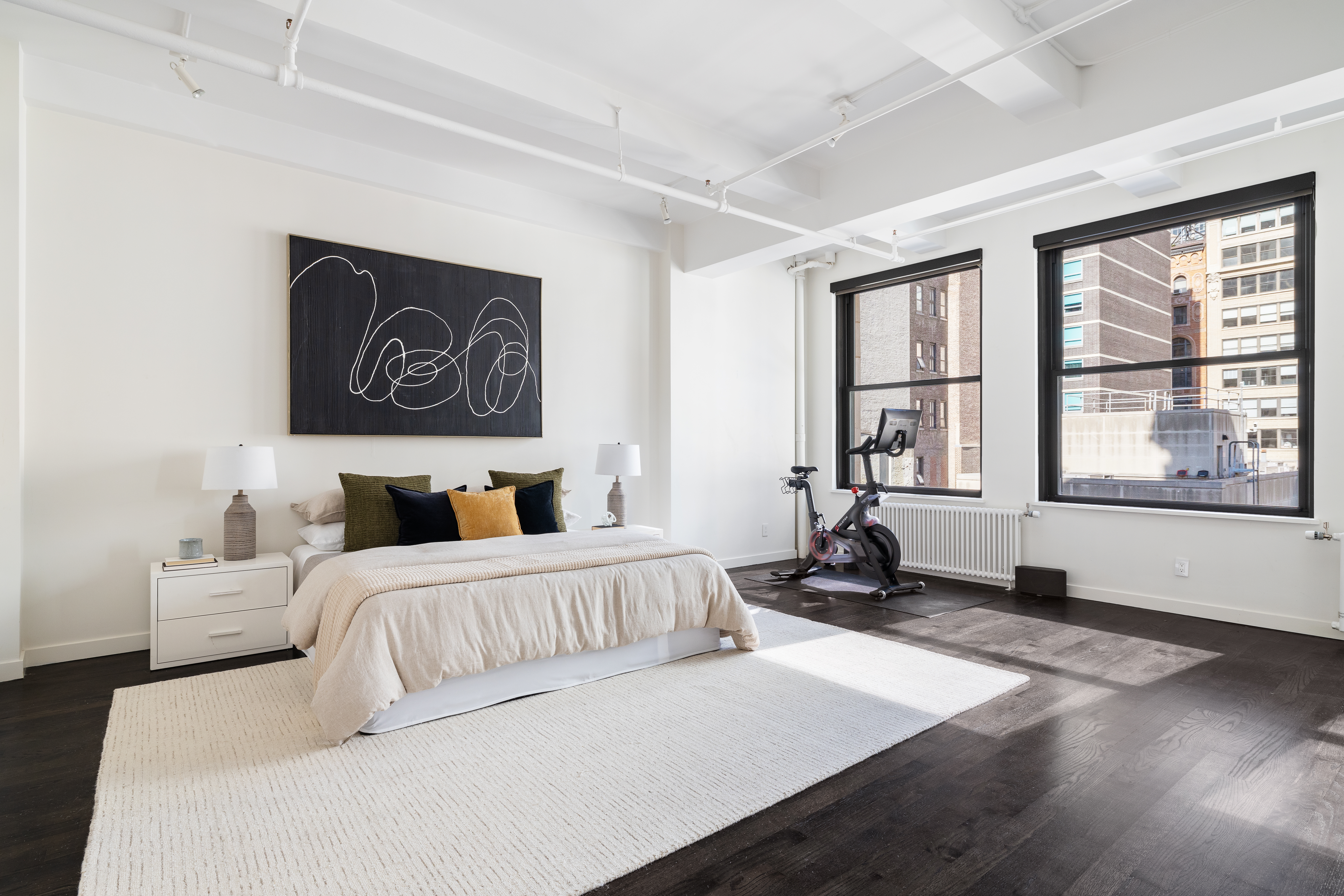 24 West 30th Street, Unit 6 Manhattan, NY 10001 - Photo 6 of 14 a bedroom with bed window and couch