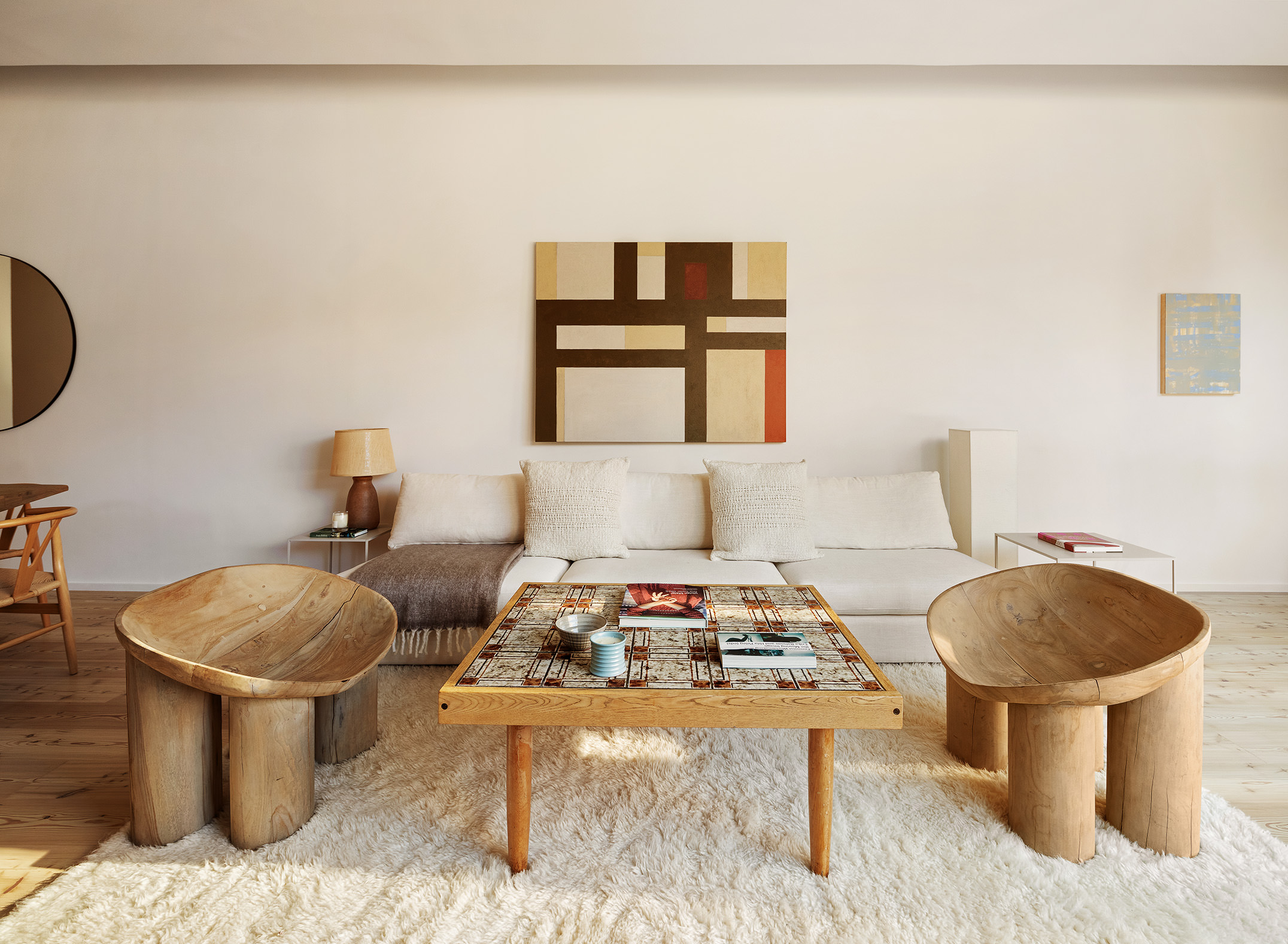 1 Avenue Of The Americas, Unit 2N Manhattan, NY 10013 - Photo 3 of 15 a living room with furniture and a fireplace