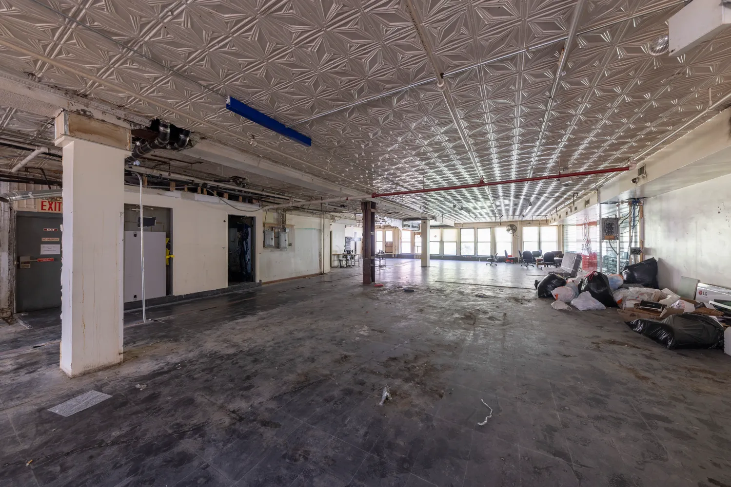 a view of storage and utility room