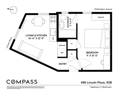 $500,000 | 400 Lincoln Place, Unit 2B | Prospect Heights