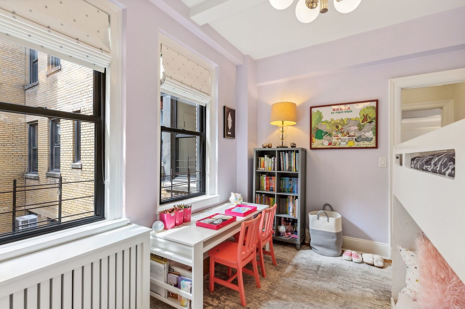 a room with furniture and window