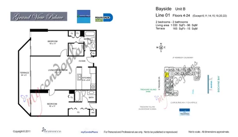 $395,000 | 7601 East Treasure Drive, Unit 2001, North Bay Village, FL 33141